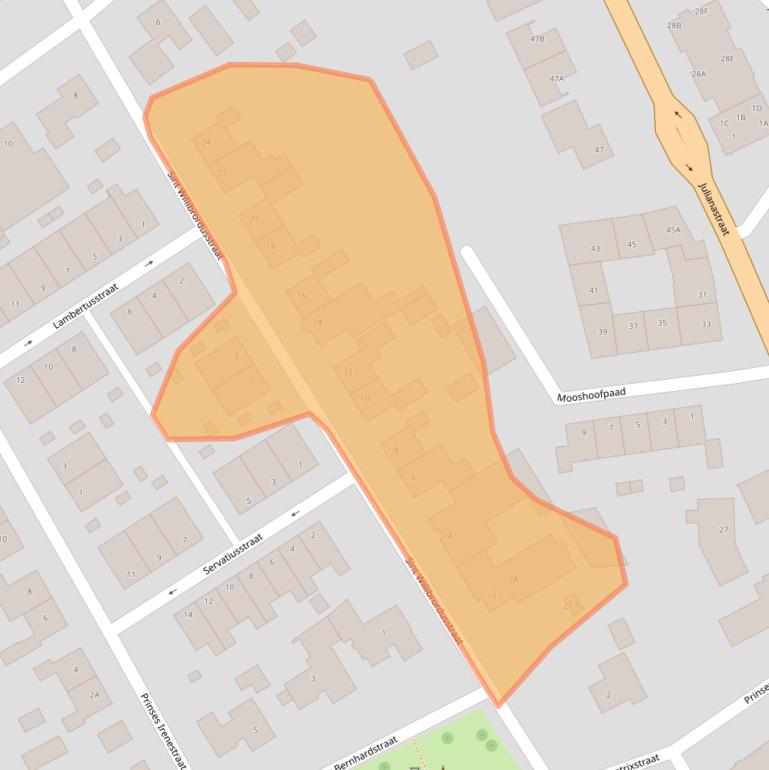 Kaart van postcodegebied 6039CA.