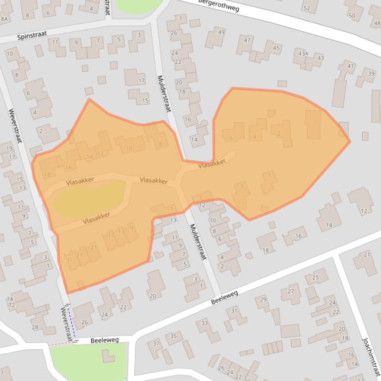 Kaart van postcodegebied 6039DC.