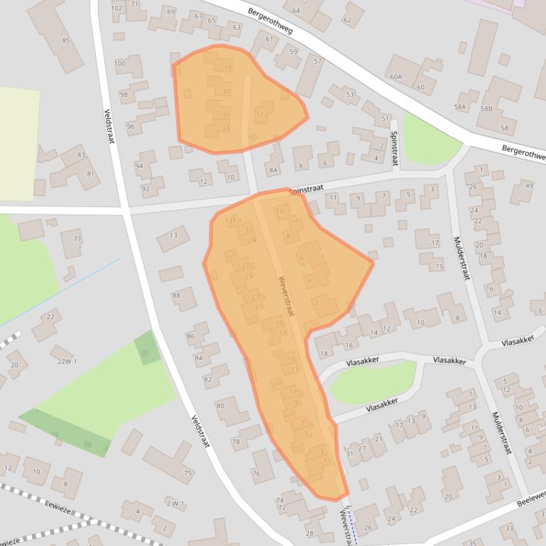 Kaart van postcodegebied 6039DG.