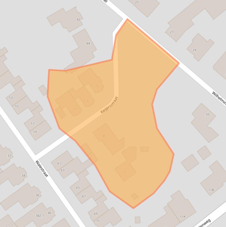 Kaart van postcodegebied 6039DZ.