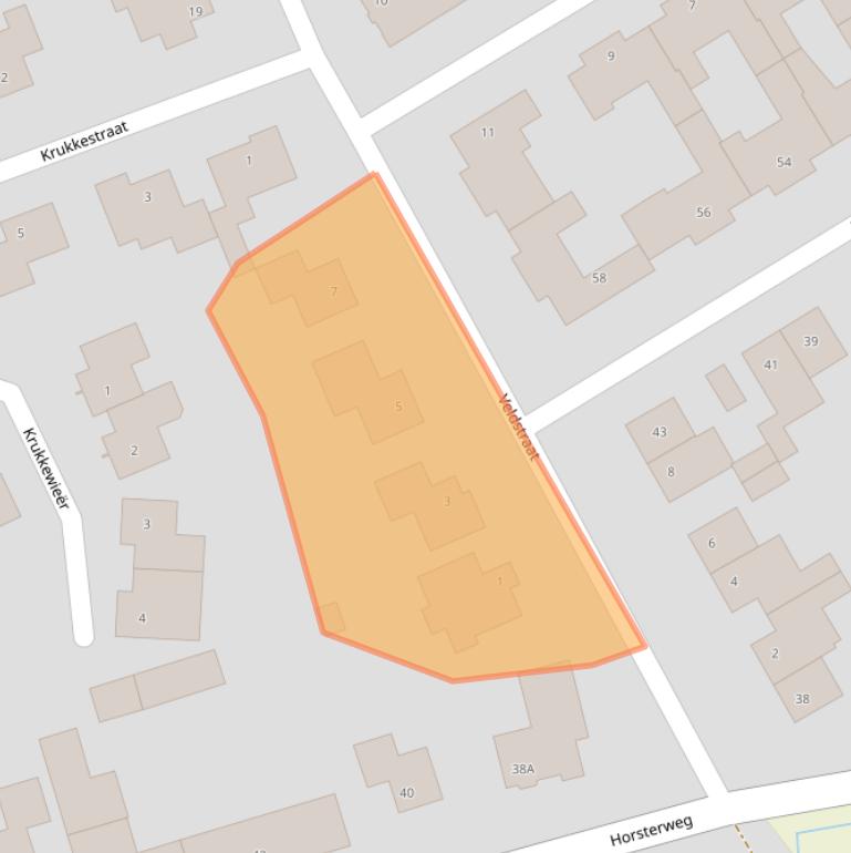 Kaart van postcodegebied 6039EA.