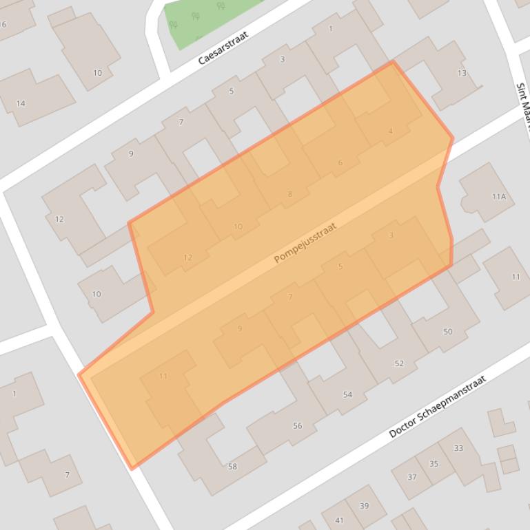 Kaart van postcodegebied 6039EG.