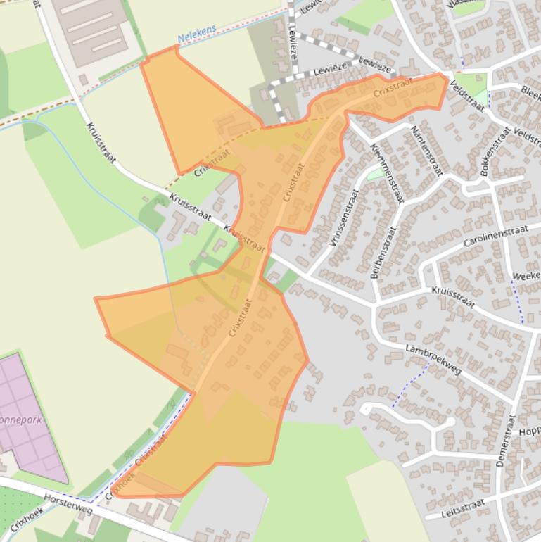 Kaart van postcodegebied 6039EH.