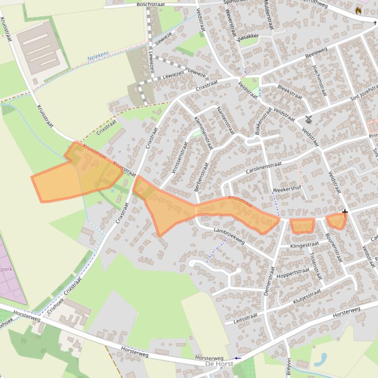 Kaart van postcodegebied 6039EJ.