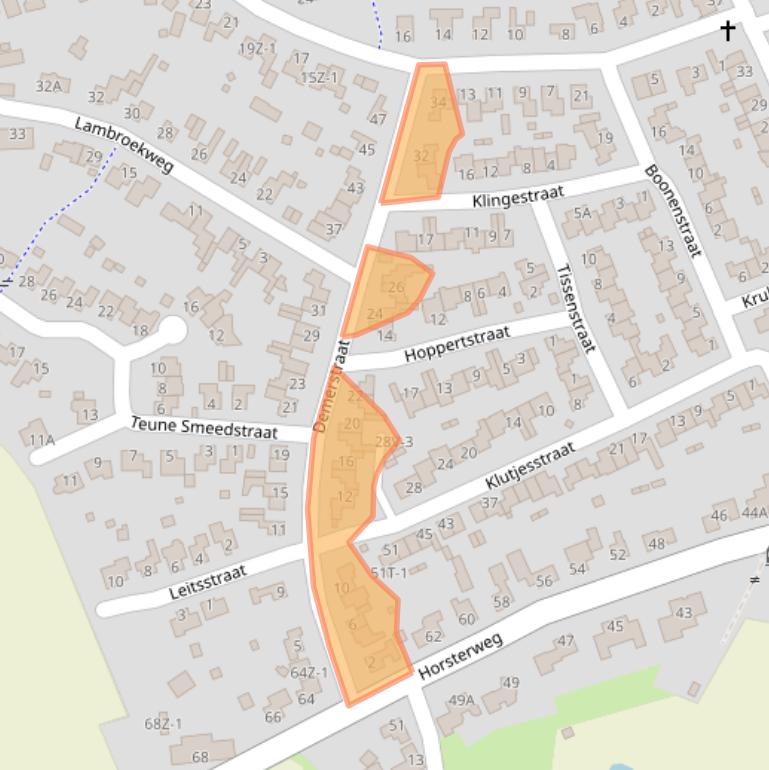 Kaart van postcodegebied 6039EP.