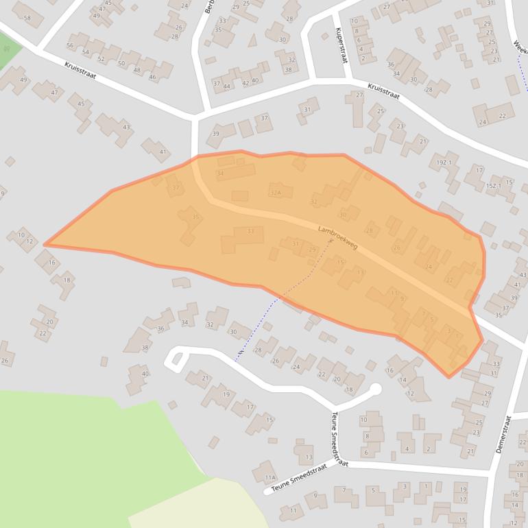 Kaart van postcodegebied 6039ER.