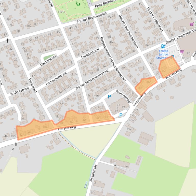 Kaart van postcodegebied 6039GD.