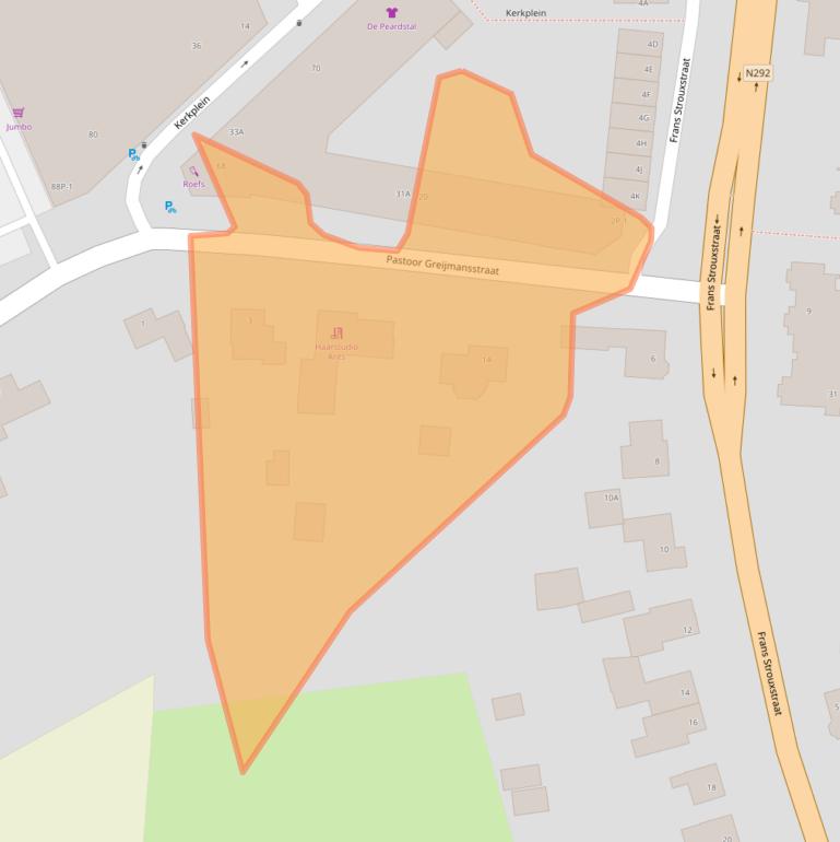 Kaart van postcodegebied 6039GG.