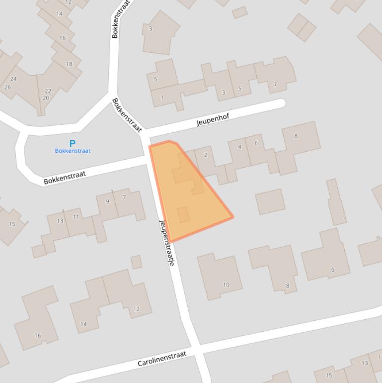 Kaart van postcodegebied 6039GS.