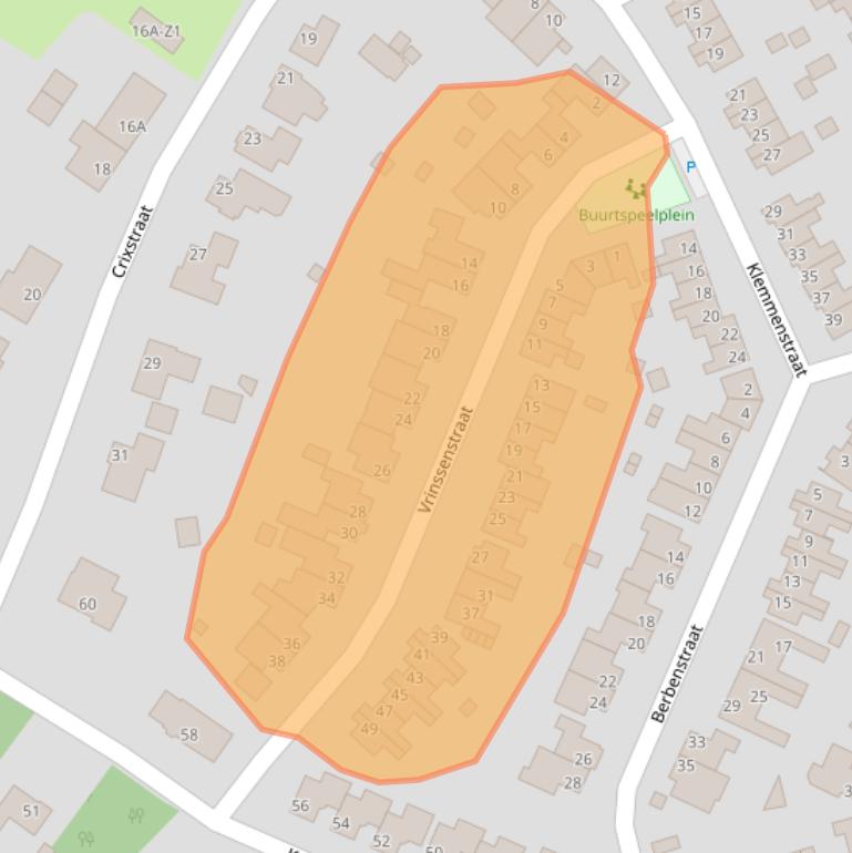 Kaart van postcodegebied 6039GW.