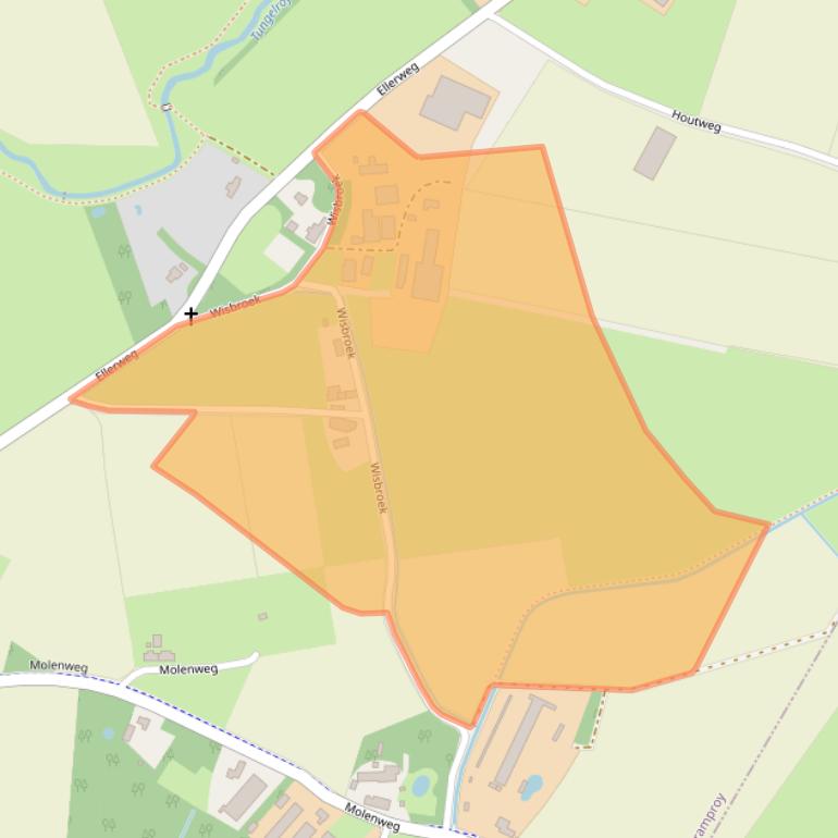 Kaart van postcodegebied 6039RE.