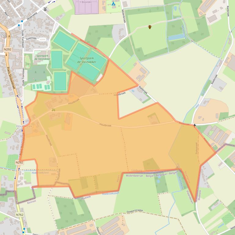 Kaart van postcodegebied 6039RL.