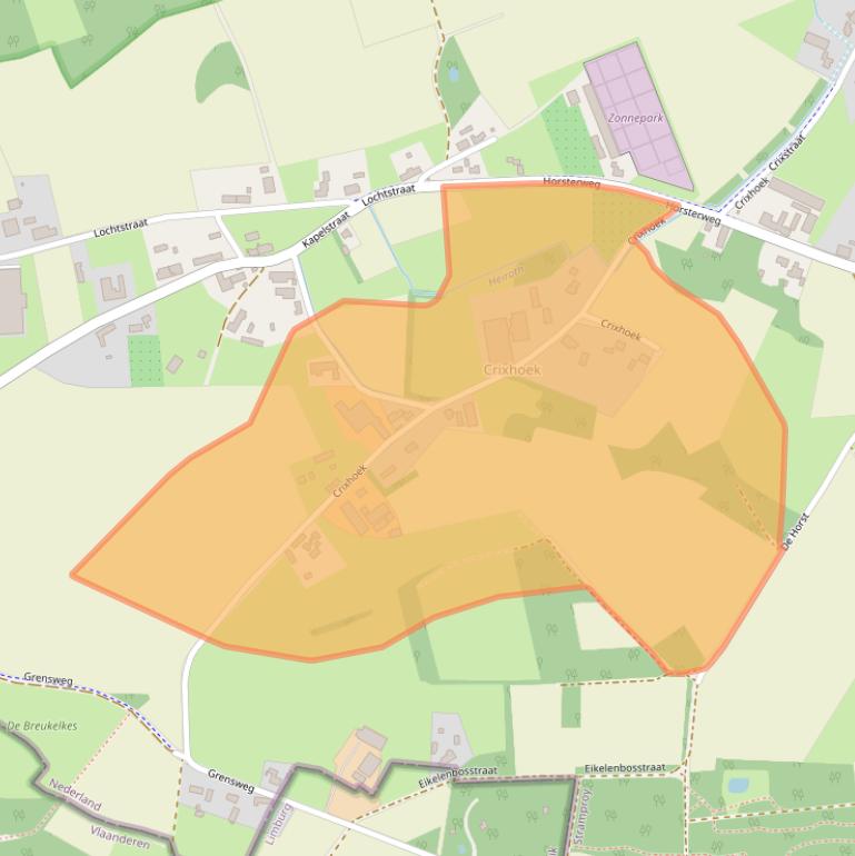 Kaart van postcodegebied 6039RR.