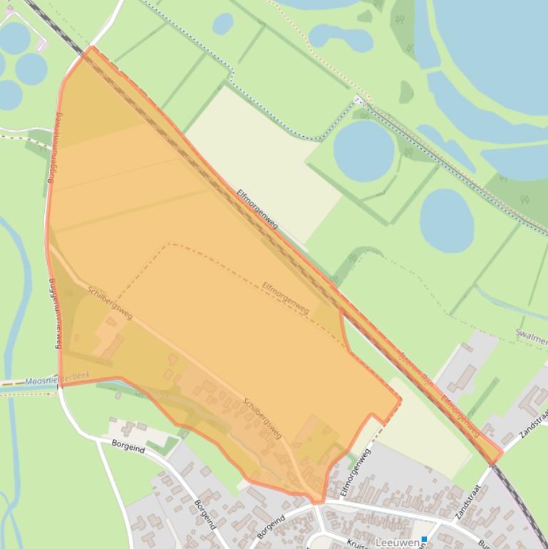 Kaart van postcodegebied 6041AN.