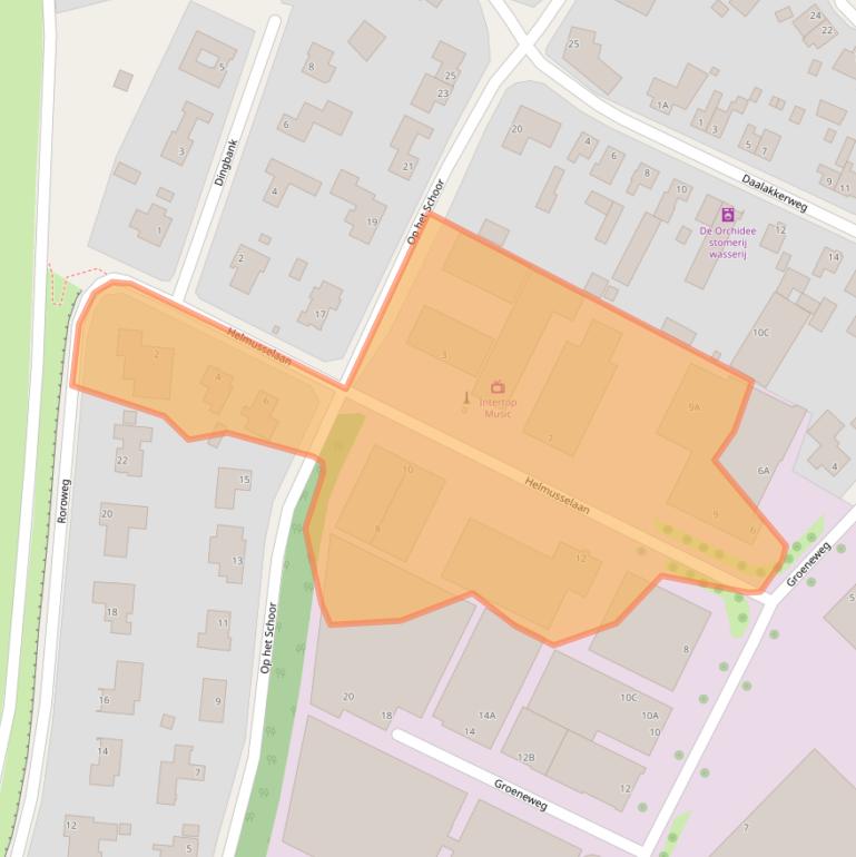 Kaart van postcodegebied 6041AW.