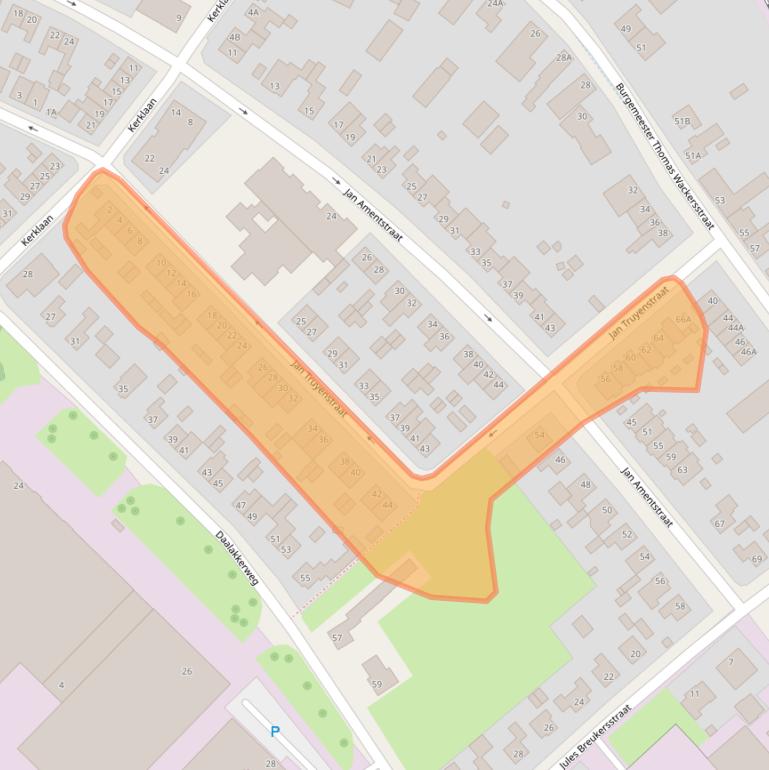 Kaart van postcodegebied 6041BH.