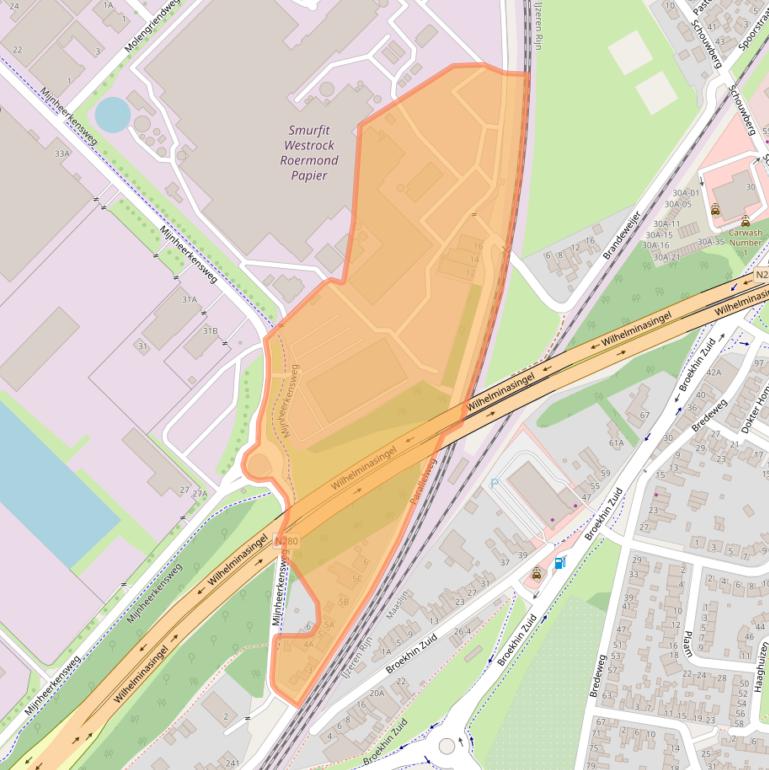 Kaart van postcodegebied 6041BR.