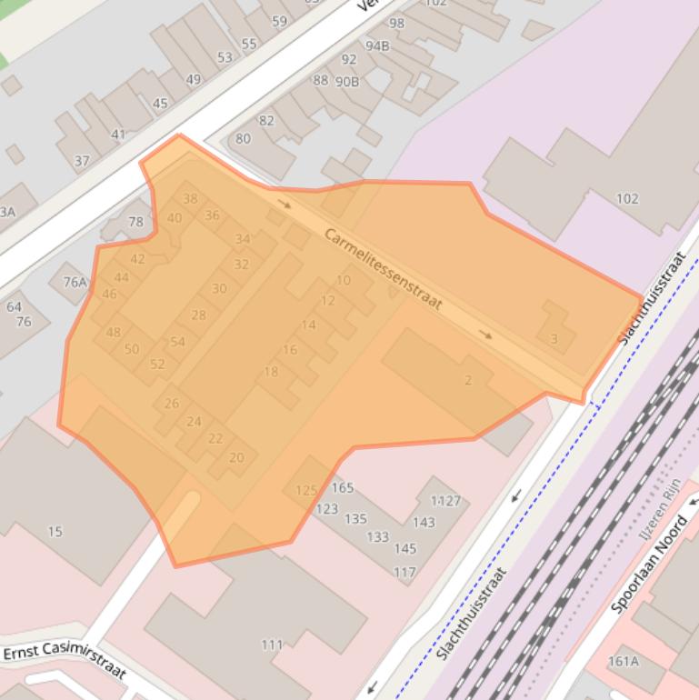 Kaart van postcodegebied 6041CA.