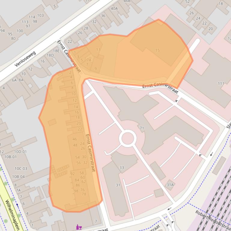 Kaart van postcodegebied 6041CC.