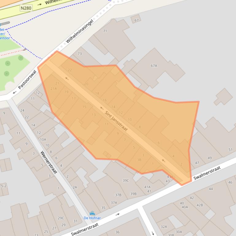 Kaart van postcodegebied 6041CT.