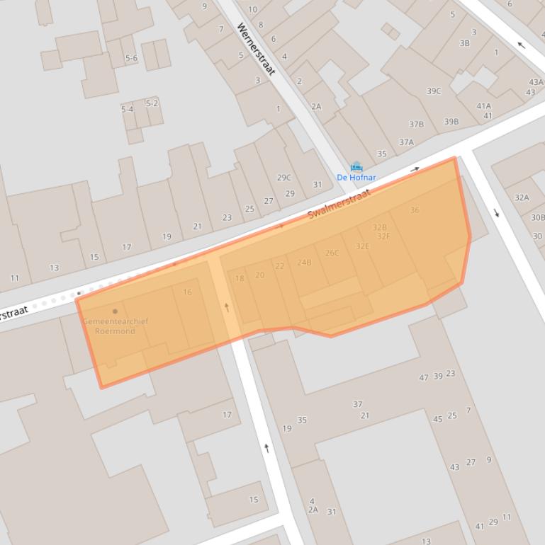 Kaart van postcodegebied 6041CX.