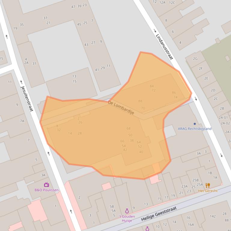 Kaart van postcodegebied 6041DA.
