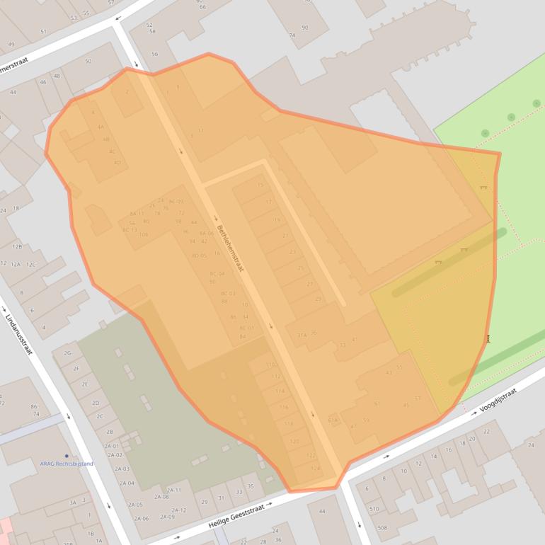 Kaart van postcodegebied 6041EB.