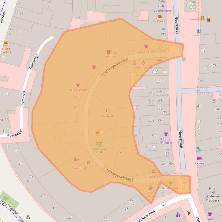 Kaart van postcodegebied 6041EE.