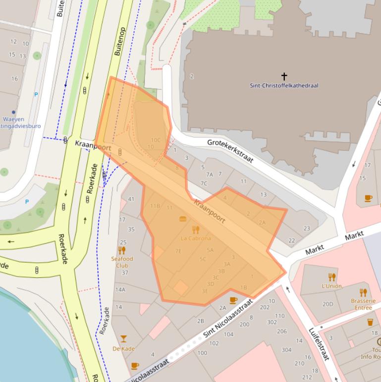 Kaart van postcodegebied 6041EG.