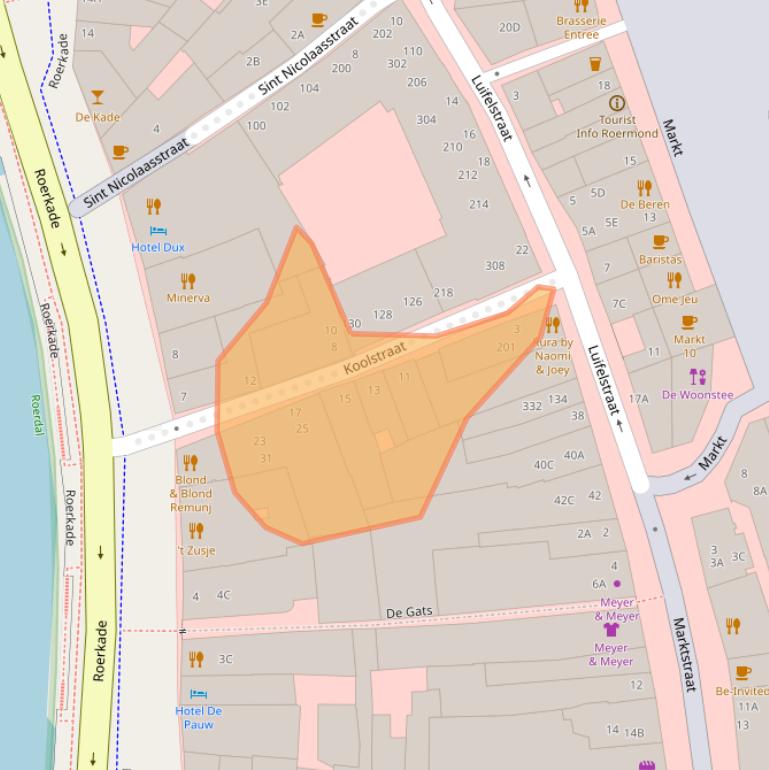 Kaart van postcodegebied 6041EJ.