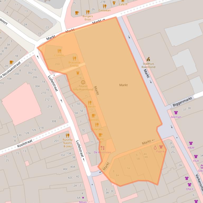 Kaart van postcodegebied 6041EL.