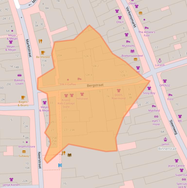 Kaart van postcodegebied 6041ES.