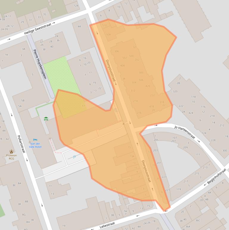 Kaart van postcodegebied 6041GE.