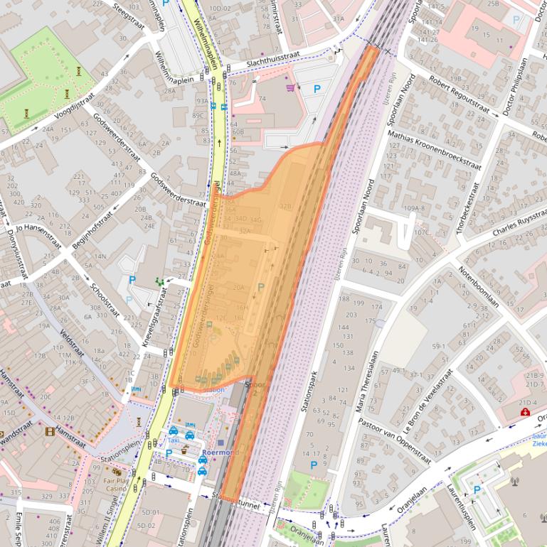 Kaart van postcodegebied 6041GL.