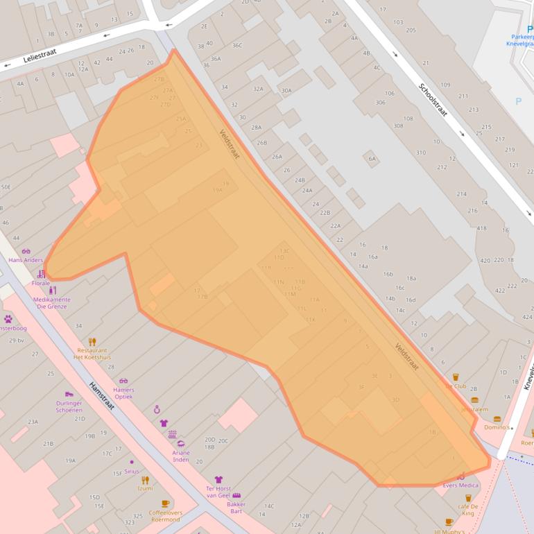 Kaart van postcodegebied 6041GR.