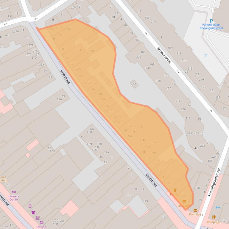 Kaart van postcodegebied 6041GS.