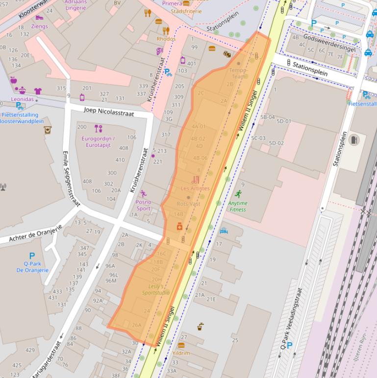 Kaart van postcodegebied 6041HS.