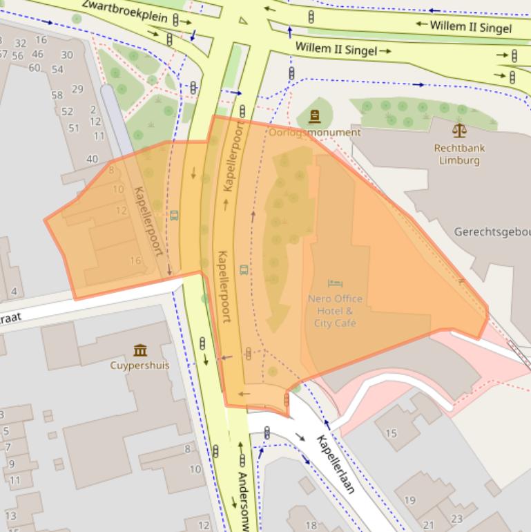 Kaart van postcodegebied 6041HZ.