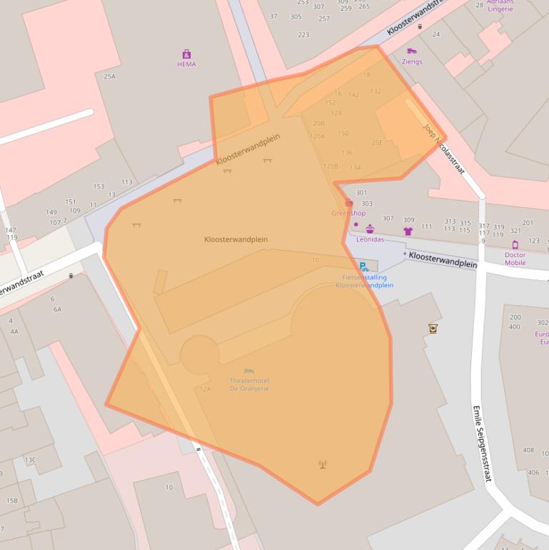 Kaart van postcodegebied 6041JA.