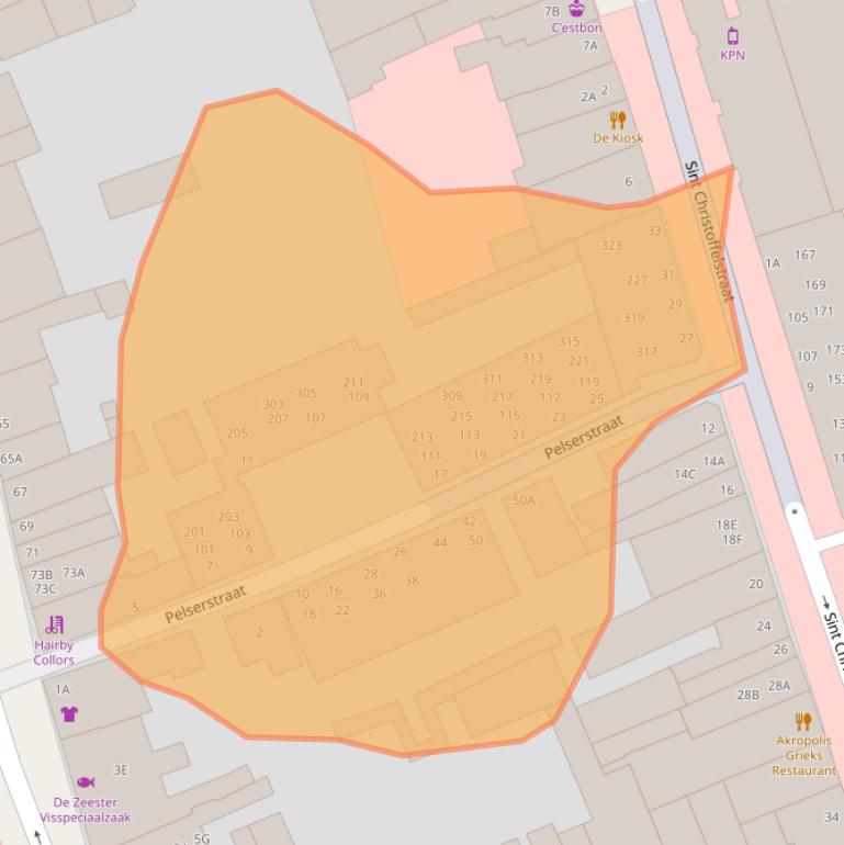 Kaart van postcodegebied 6041JT.