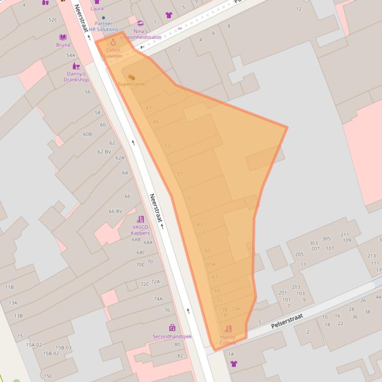 Kaart van postcodegebied 6041KB.