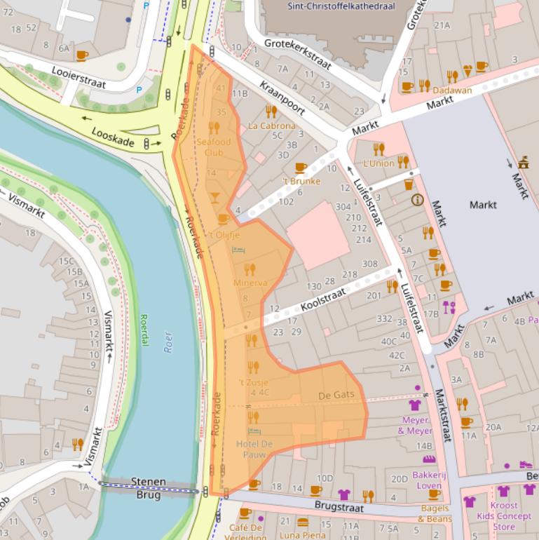 Kaart van postcodegebied 6041KZ.