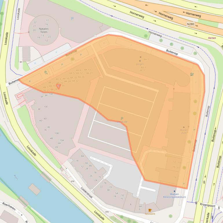 Kaart van postcodegebied 6041LA.