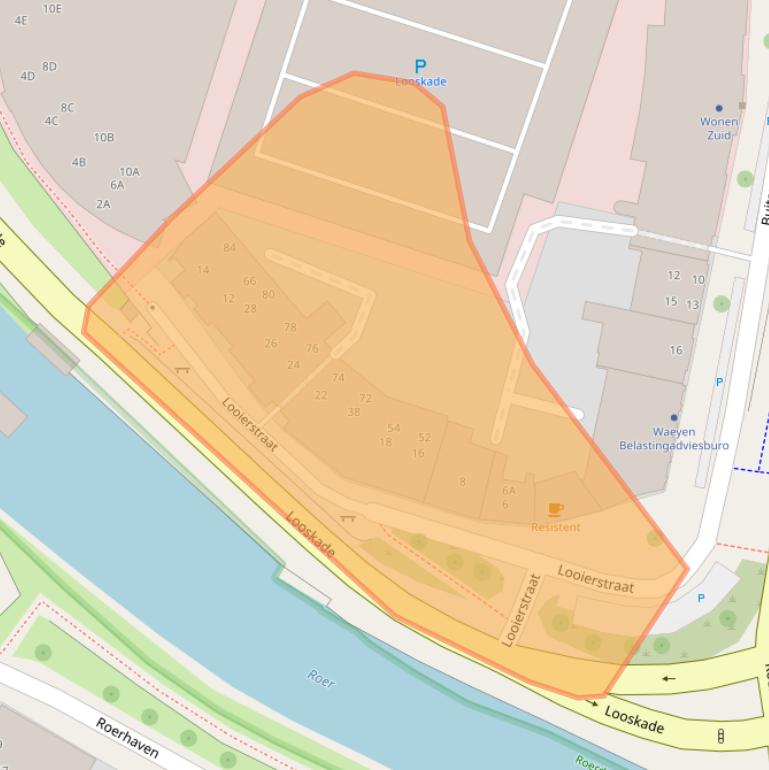 Kaart van postcodegebied 6041LC.