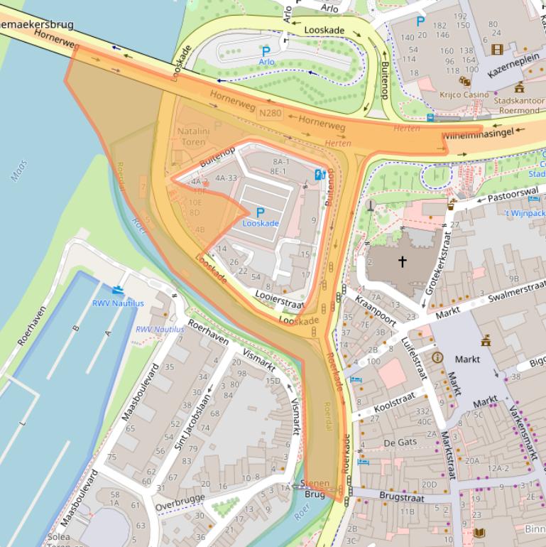 Kaart van postcodegebied 6041LE.