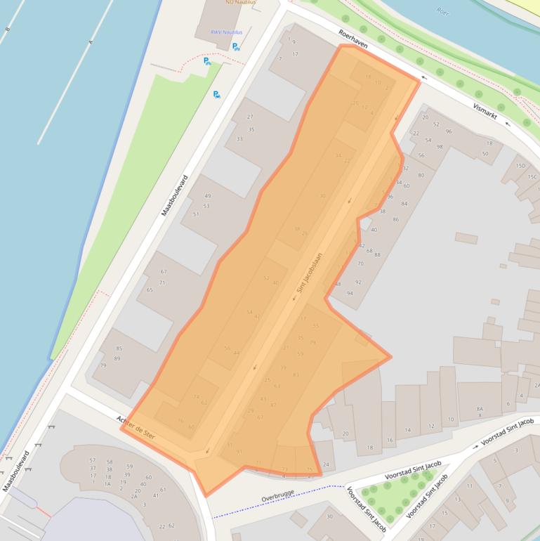 Kaart van postcodegebied 6041LJ.