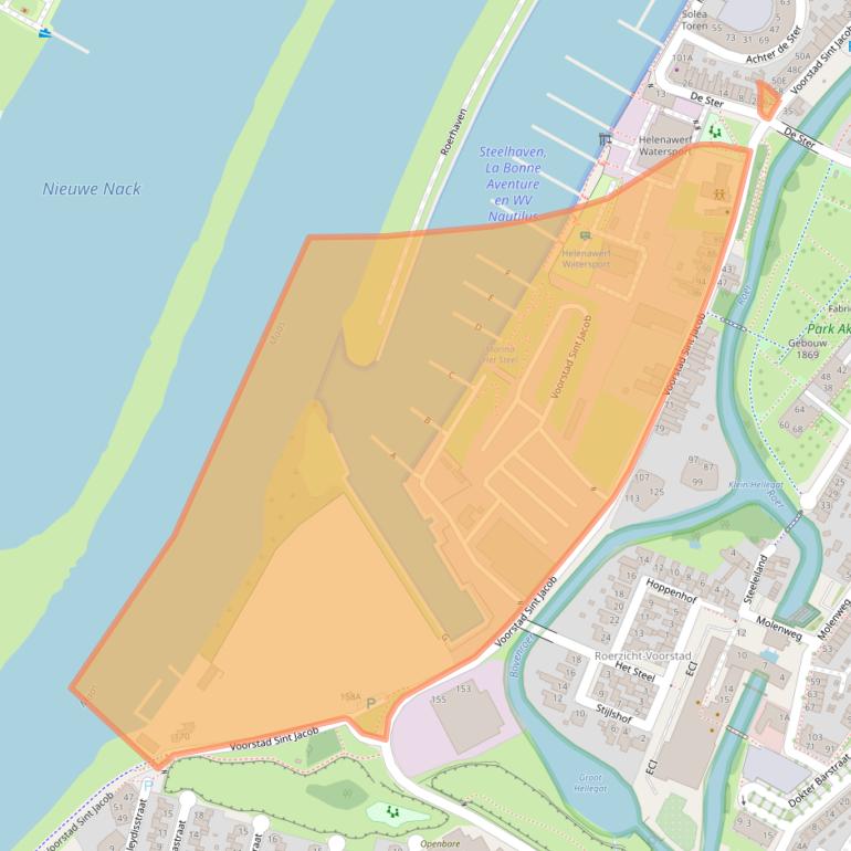 Kaart van postcodegebied 6041LN.