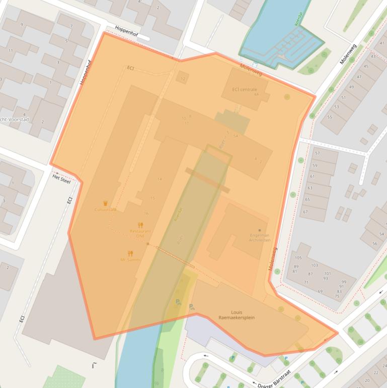 Kaart van postcodegebied 6041MA.