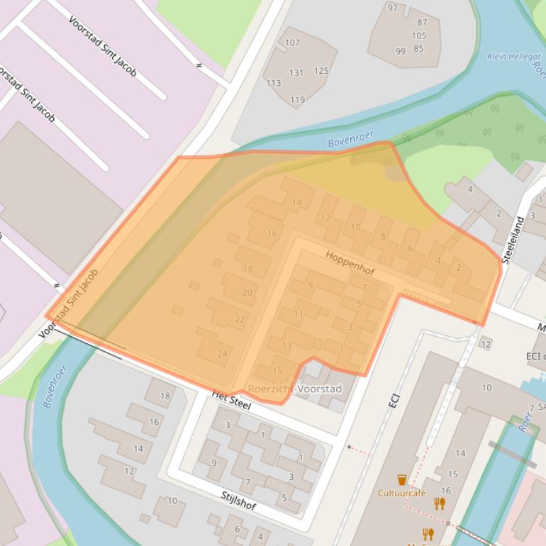 Kaart van postcodegebied 6041ML.