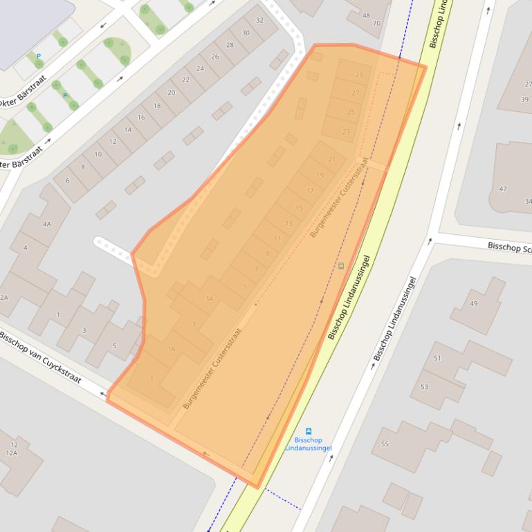 Kaart van postcodegebied 6041MS.